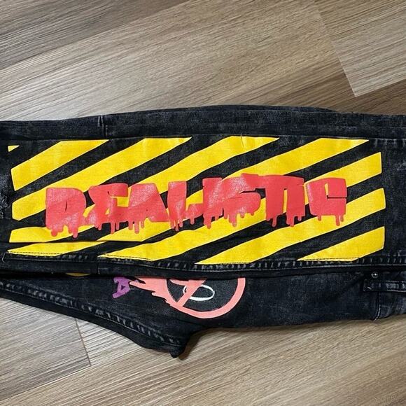 LN | Cooper 9 | Graphic Distressed Jeans | Men’s Size 30 - Picture 8 of 12